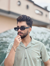 Green Rich Textured Button Down Shirt